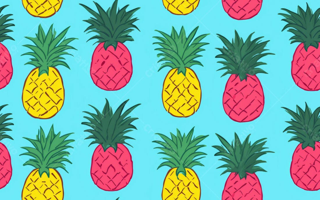 Textura Abacaxi Tropical para Fundo