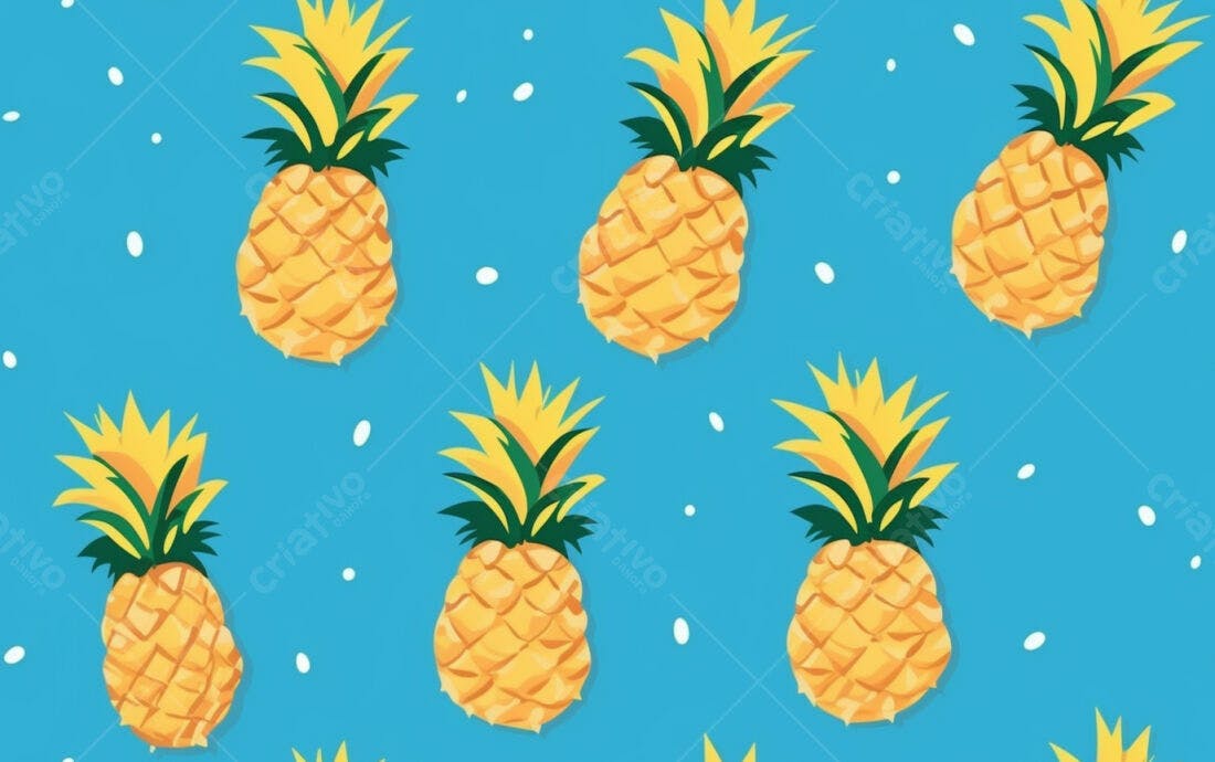 Textura Abacaxi Tropical para Fundo