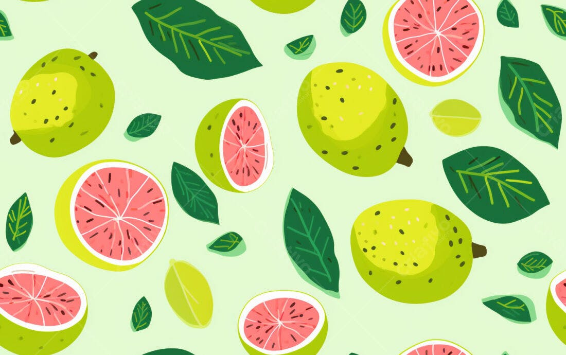 Textura Frutas Tropicais para Fundo