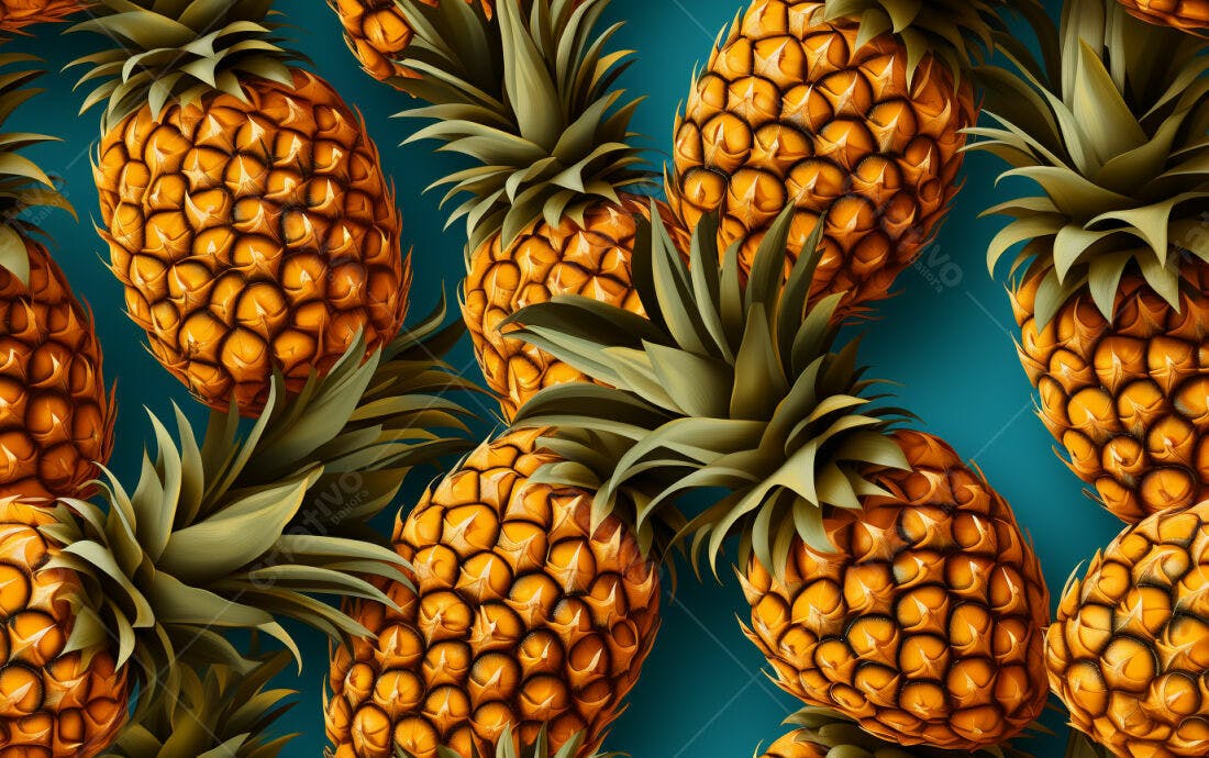 Textura Abacaxi Tropical para Fundo