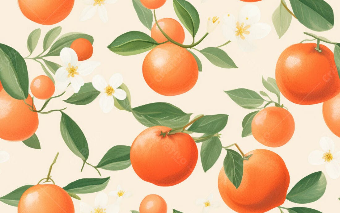 Textura Frutas Cítricas para Papel de Parede