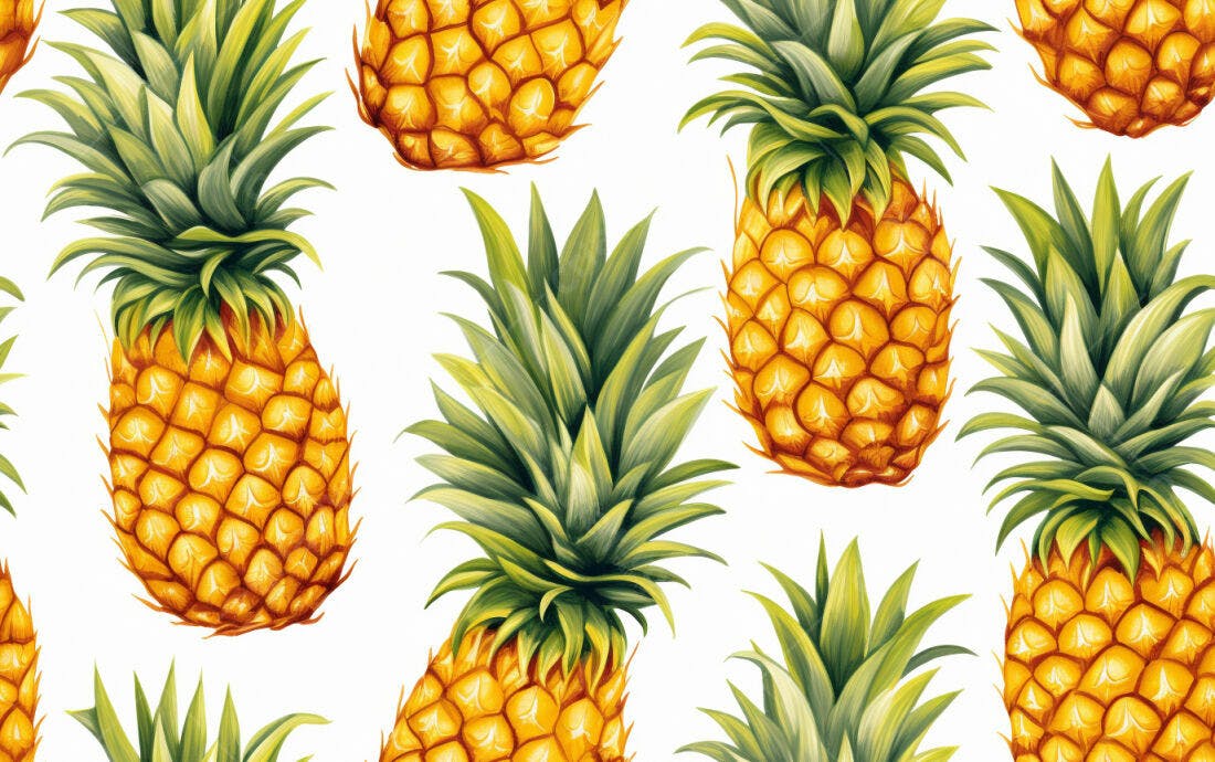 Textura Abacaxi Tropical para Fundo