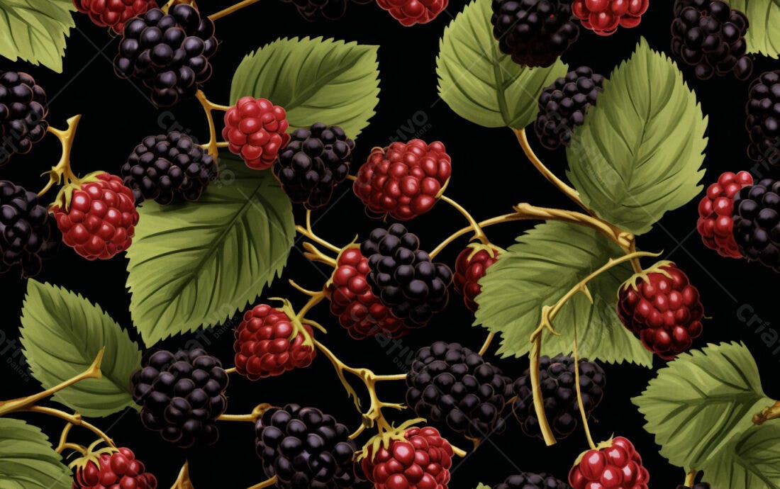 Textura Frutas Silvestres para Fundo