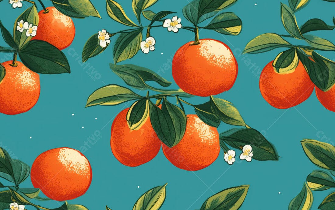Textura Frutas Cítricas para Papel de Parede