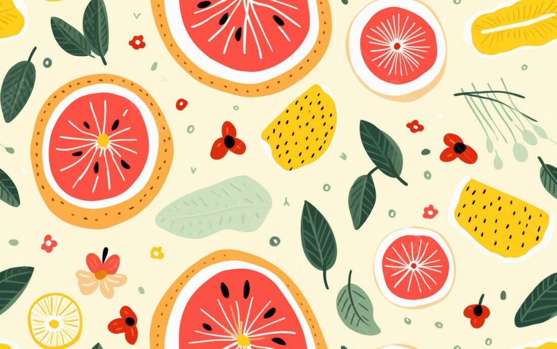 Textura Frutas Cítricas para Fundo