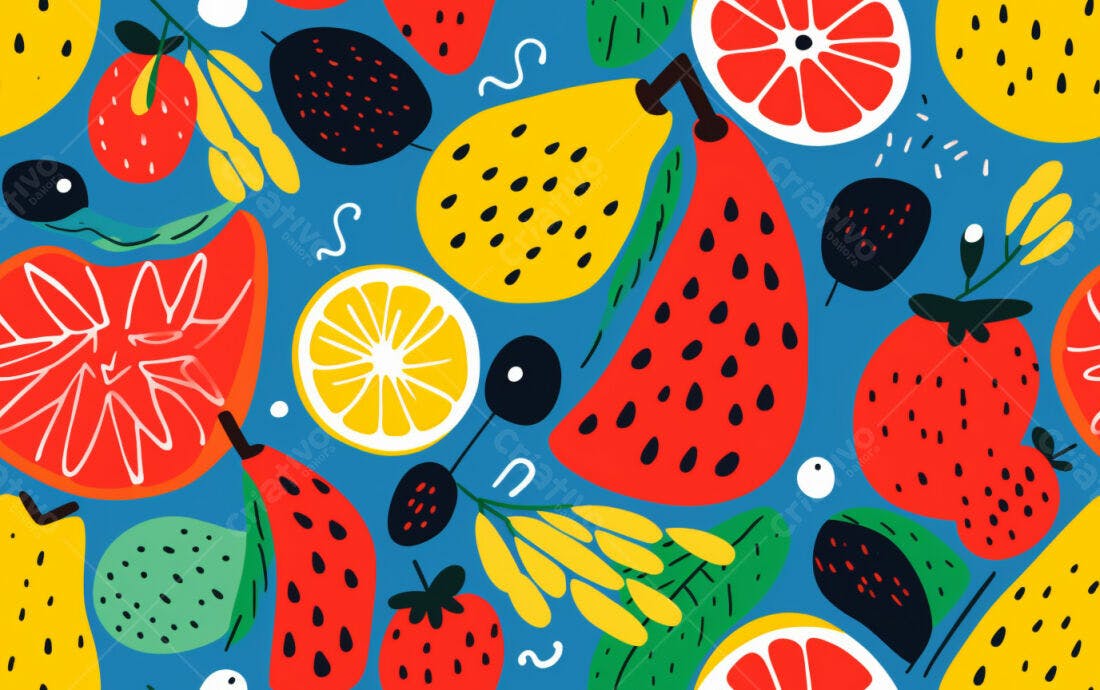 Textura Frutas Coloridas para Fundo