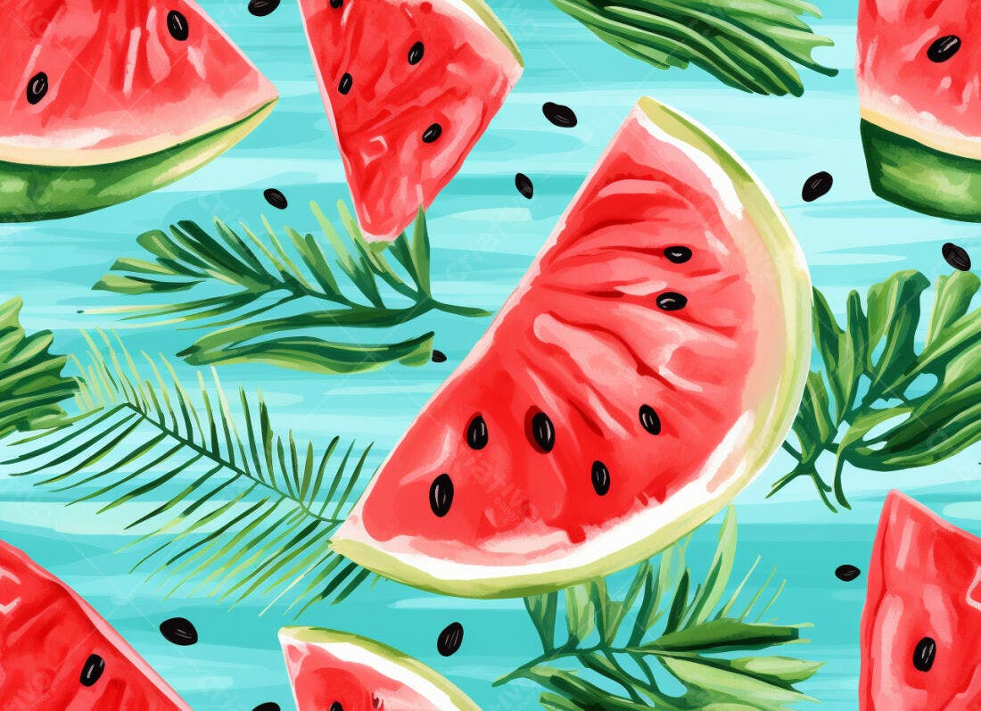 Textura melancia verão para fundo tropical