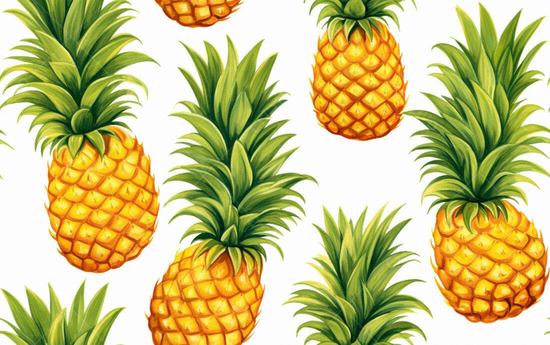 Textura Abacaxi Tropical para Fundo