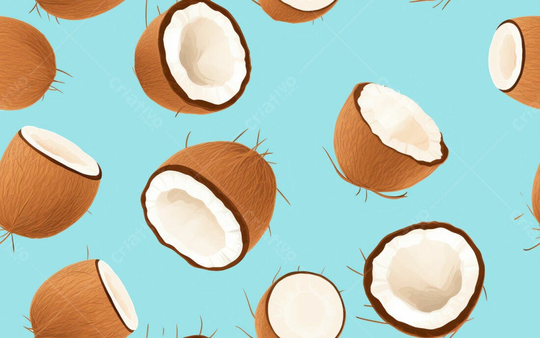 Textura Coco Tropical para Fundo