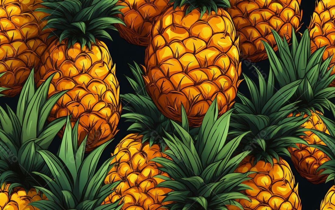 Textura abacaxi tropical para fundo