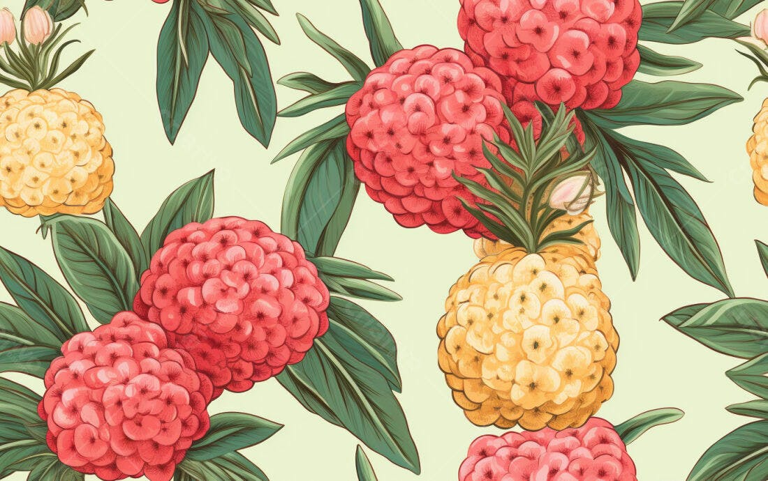Textura floral tropical para papel de parede