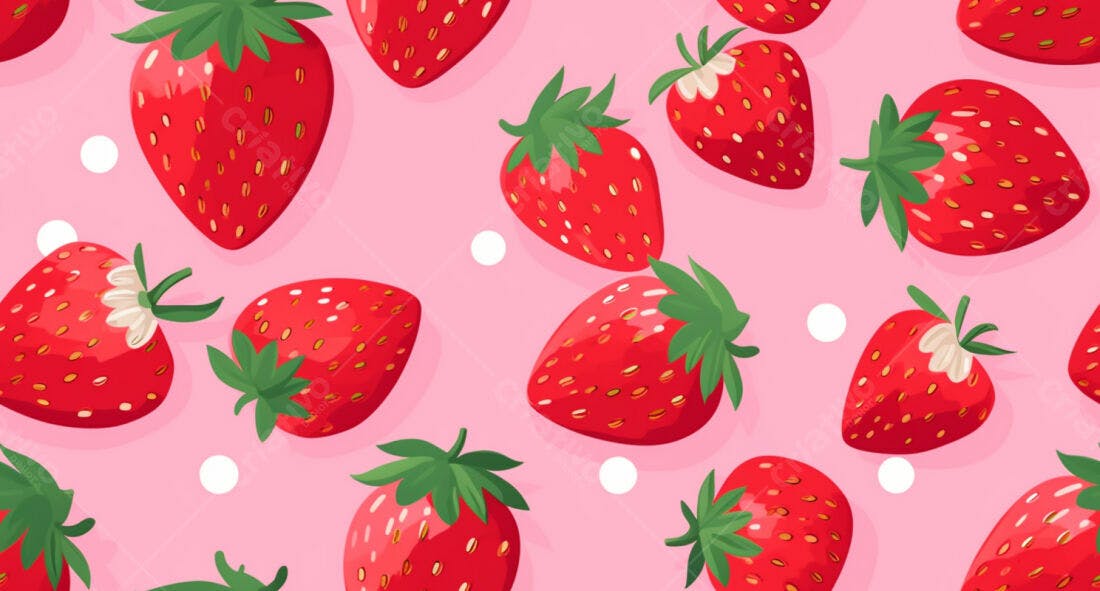 Textura Morango Rosa para Fundo
