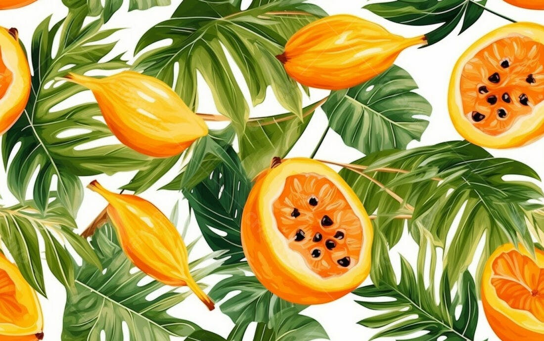 Textura Frutas Tropicais para Fundo