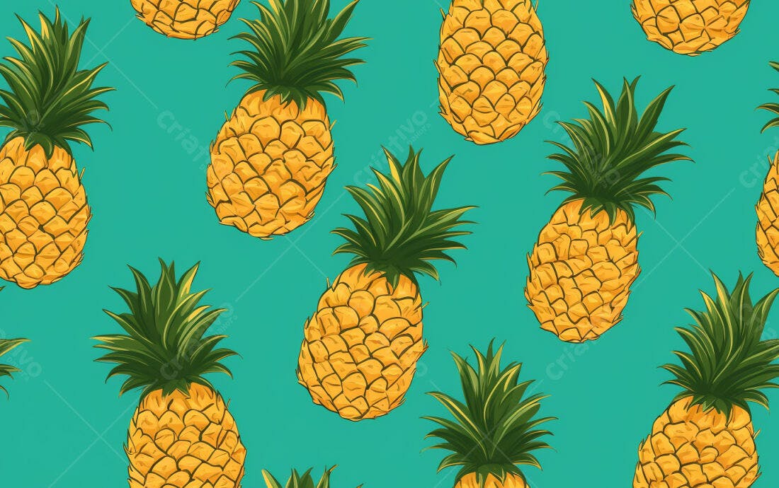 Textura Abacaxi Tropical para Fundo