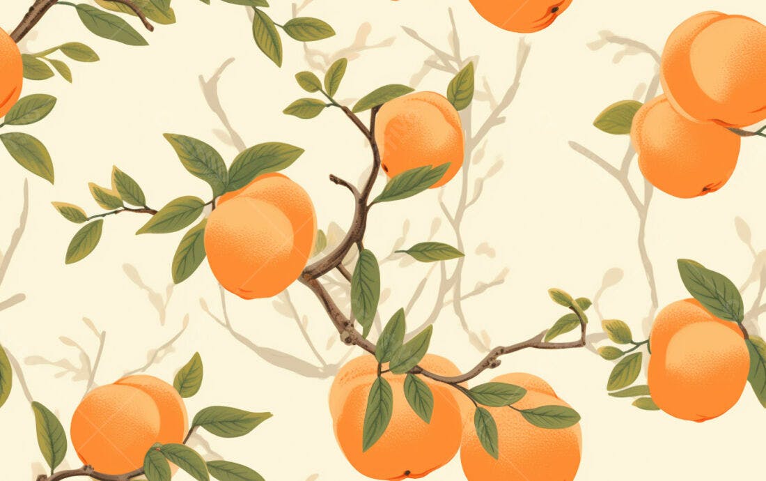 Textura Frutas Cítricas para Papel de Parede