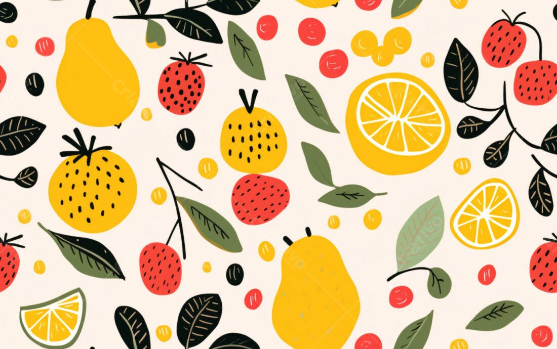 Textura Frutas Coloridas para Fundo