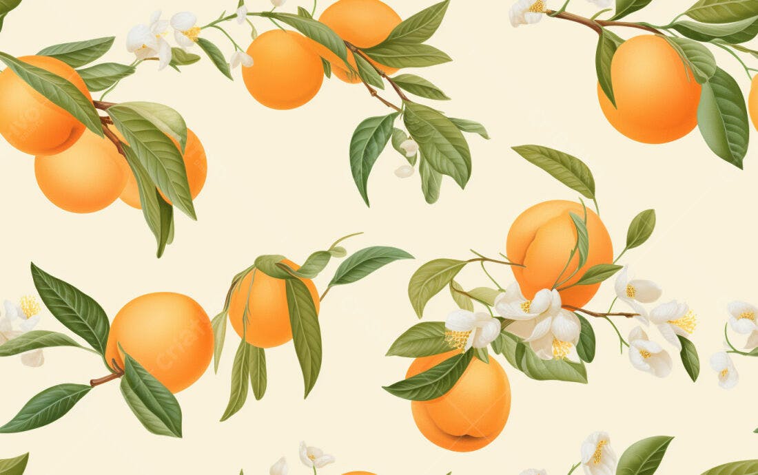 Textura Frutas Cítricas para Papel de Parede