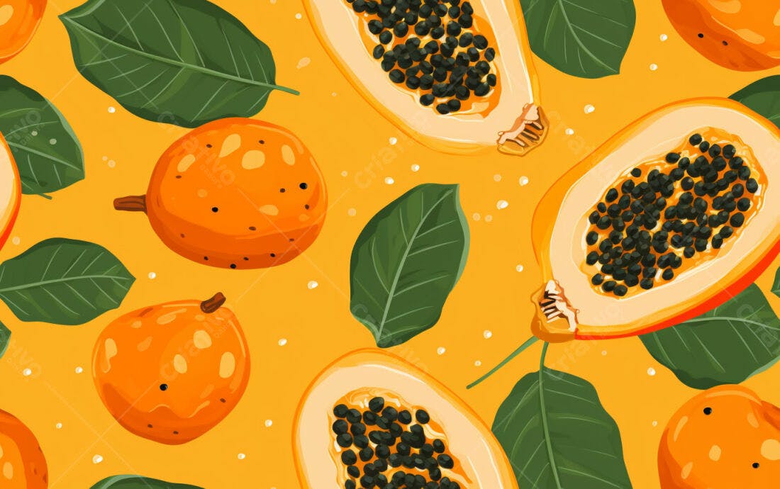 Textura Frutas Tropicais para Fundo