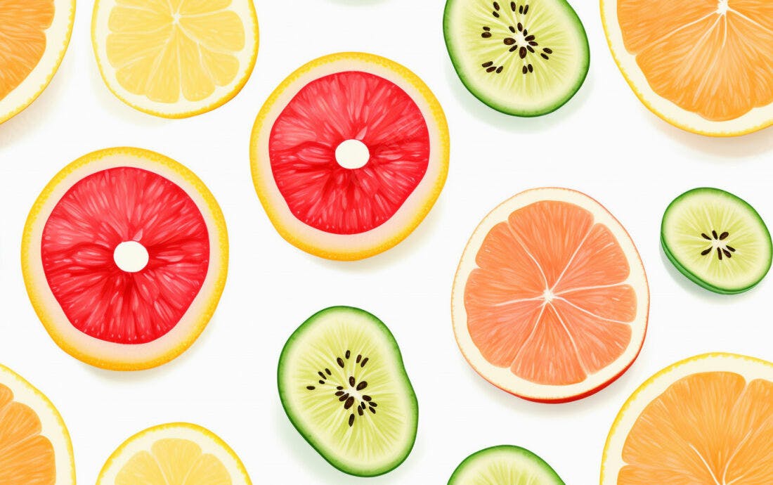 Textura Frutas Cítricas para Fundo