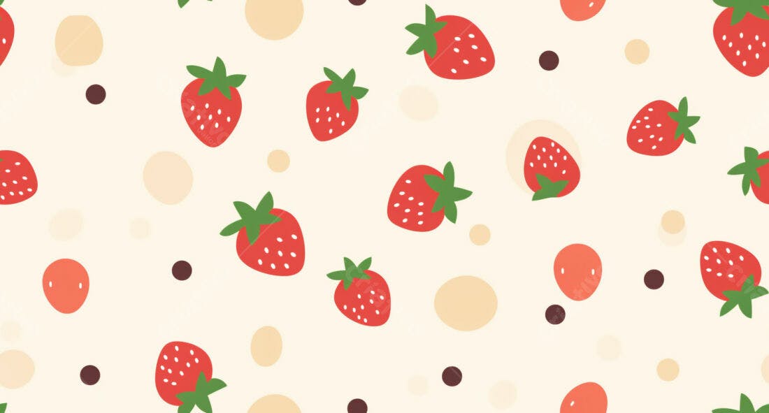 Textura Morango Vermelho Padrão para Fundo