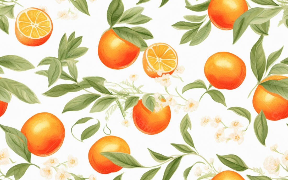 Textura Frutas Cítricas para Papel de Parede