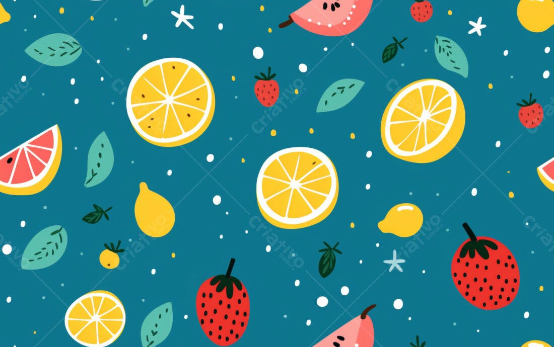 Textura Frutas Verão para Fundo