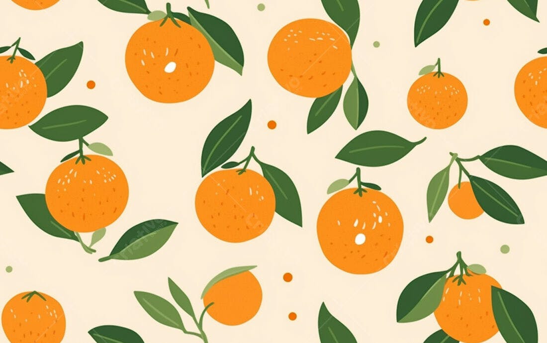 Textura laranja e folhas para fundo