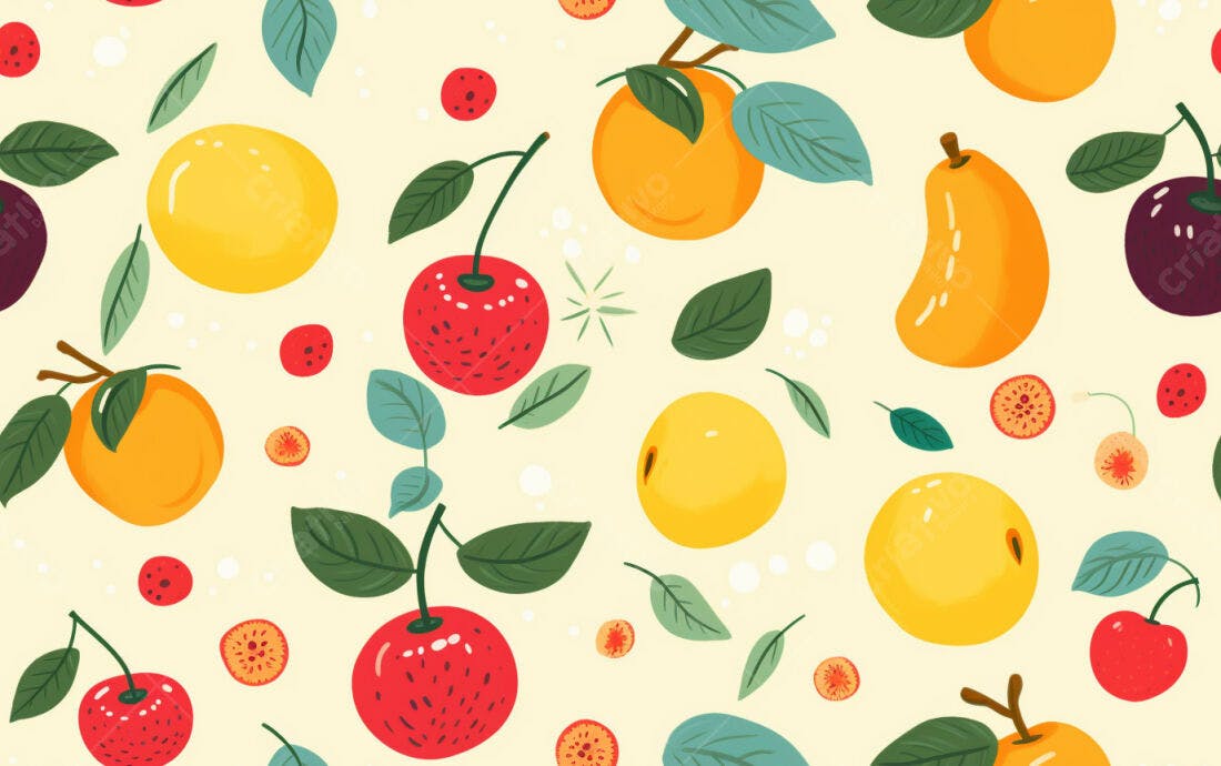 Textura Frutas Coloridas para Fundo