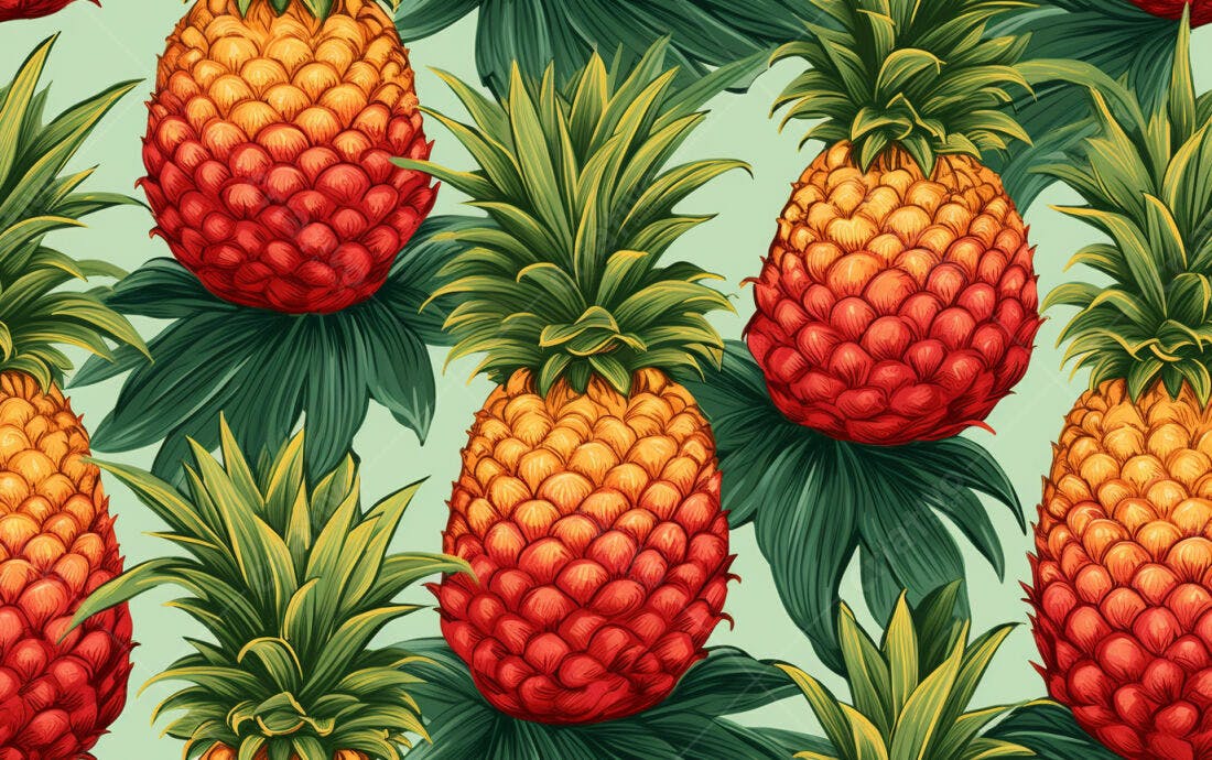 Textura abacaxi tropical para fundo