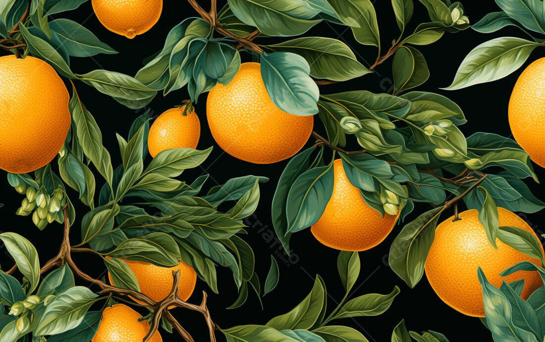Textura Frutas Cítricas Laranjas para Papel de Parede