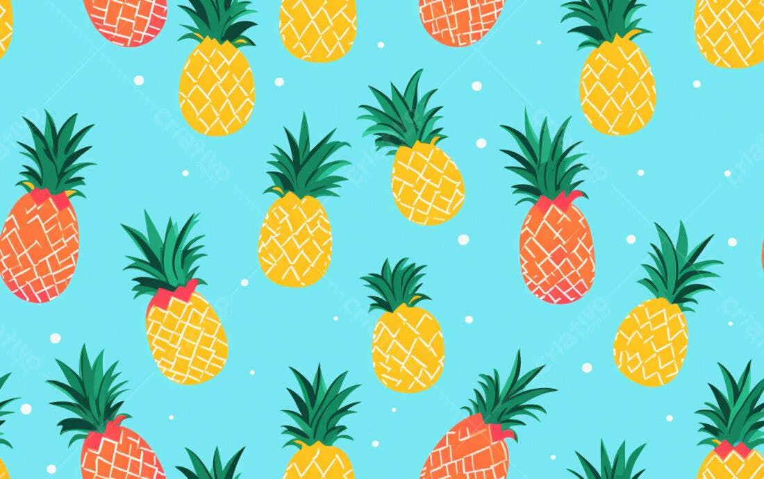 Textura Abacaxi Tropical para Fundo