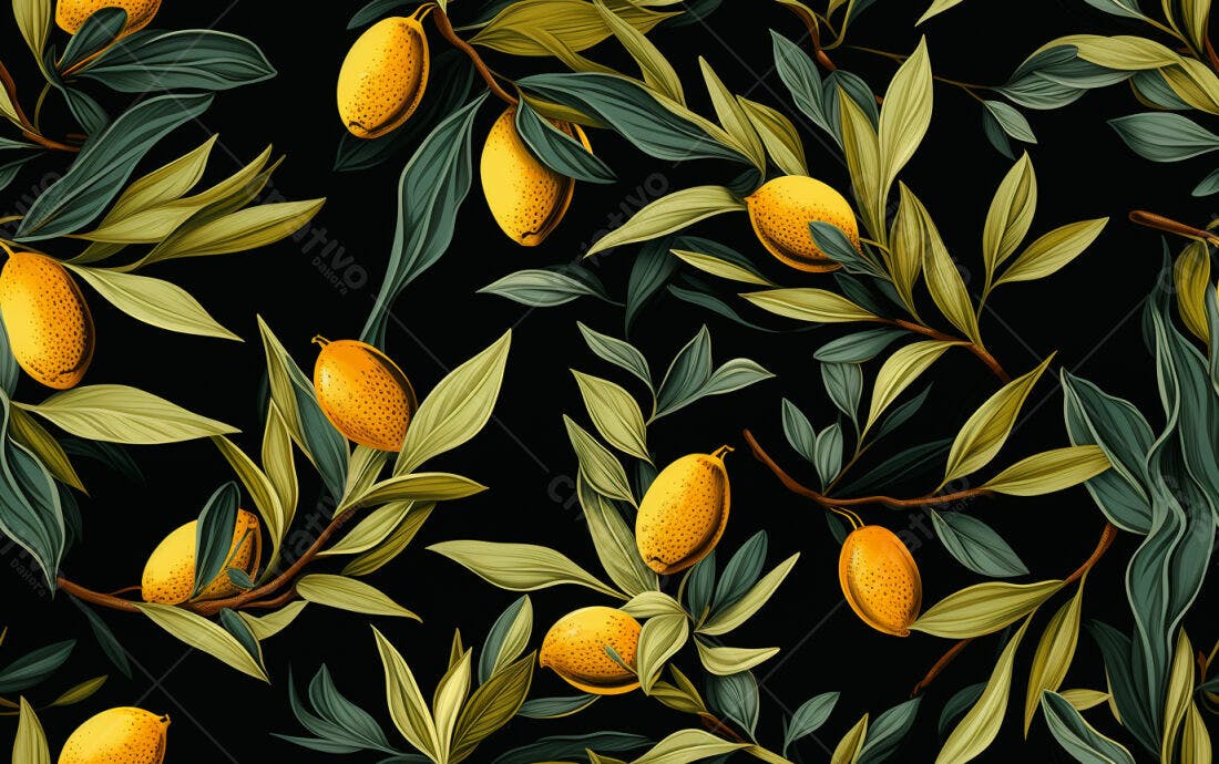 Textura limão e folhas para fundo