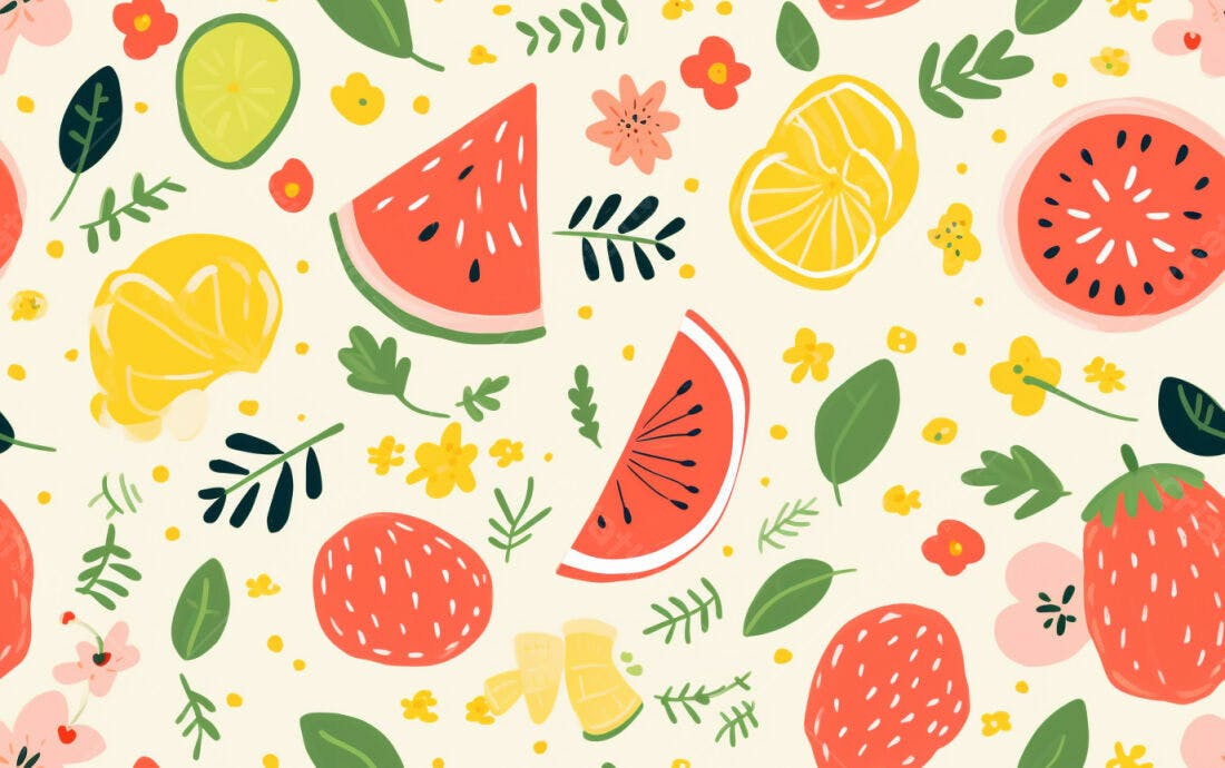 Textura frutas verão para fundo