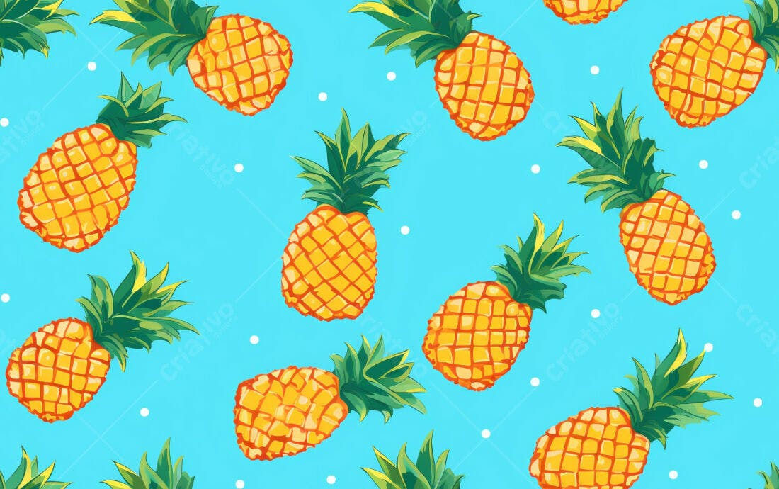 Textura Abacaxi Tropical para Fundo