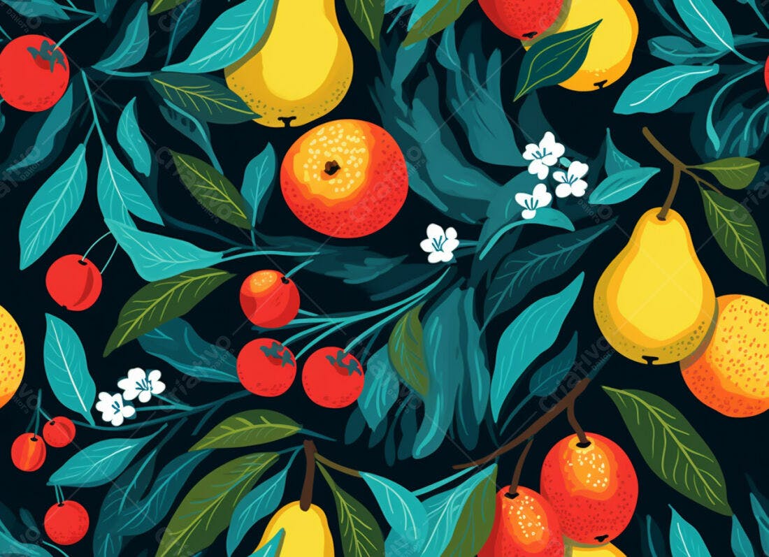 Textura Frutas tropicais para fundo