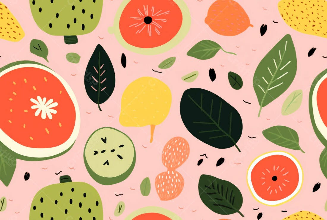 Textura frutas tropicais para fundo alegre