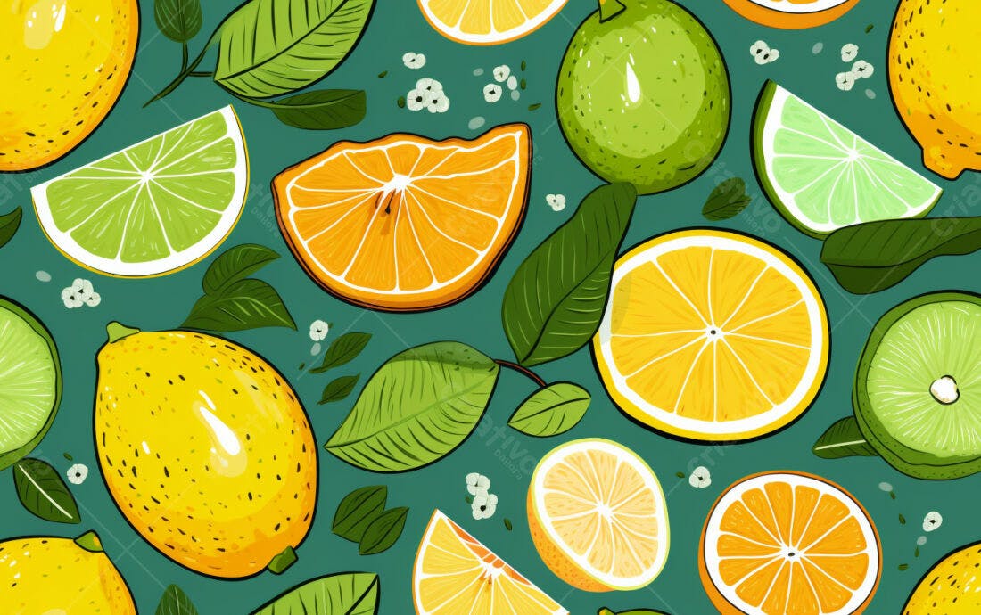 Textura Frutas Cítricas para Fundo