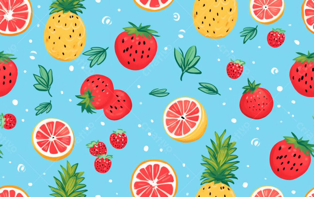 Textura Frutas Tropicais para Fundo