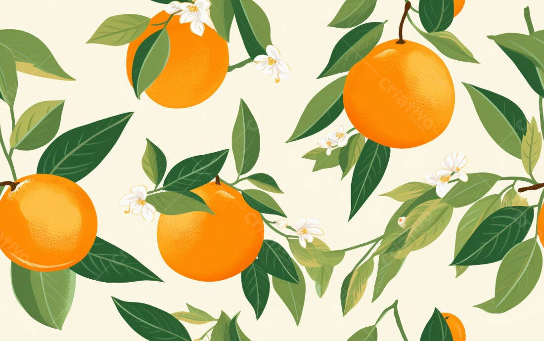 Textura Frutas Cítricas para Papel de Parede