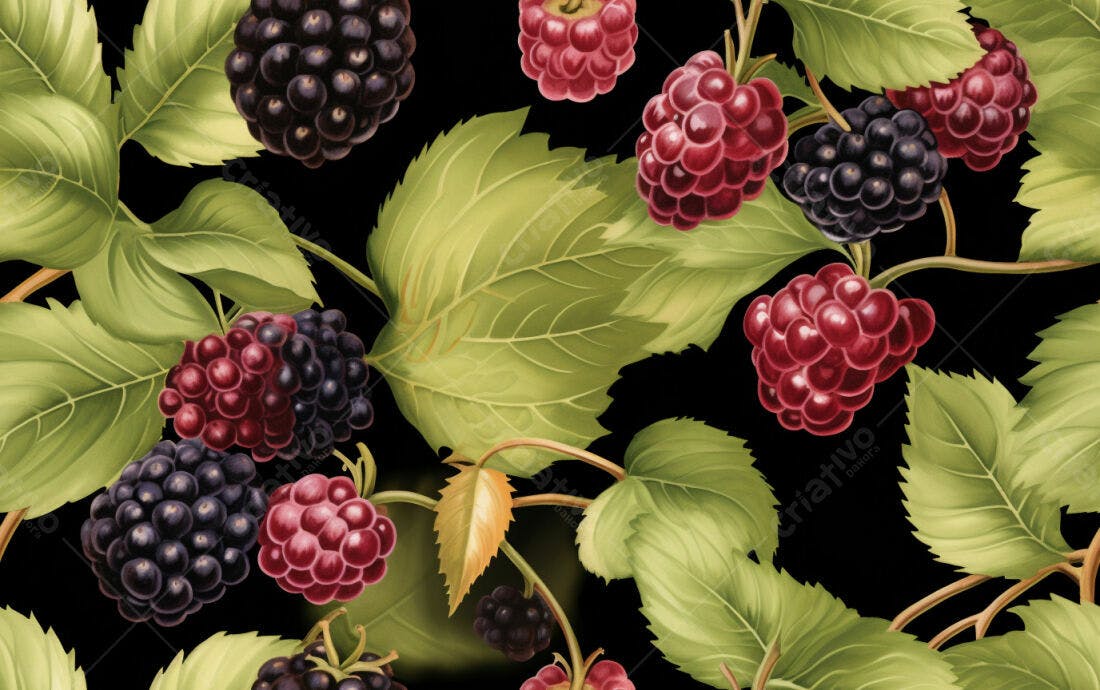 Textura Frutas Silvestres para Fundo
