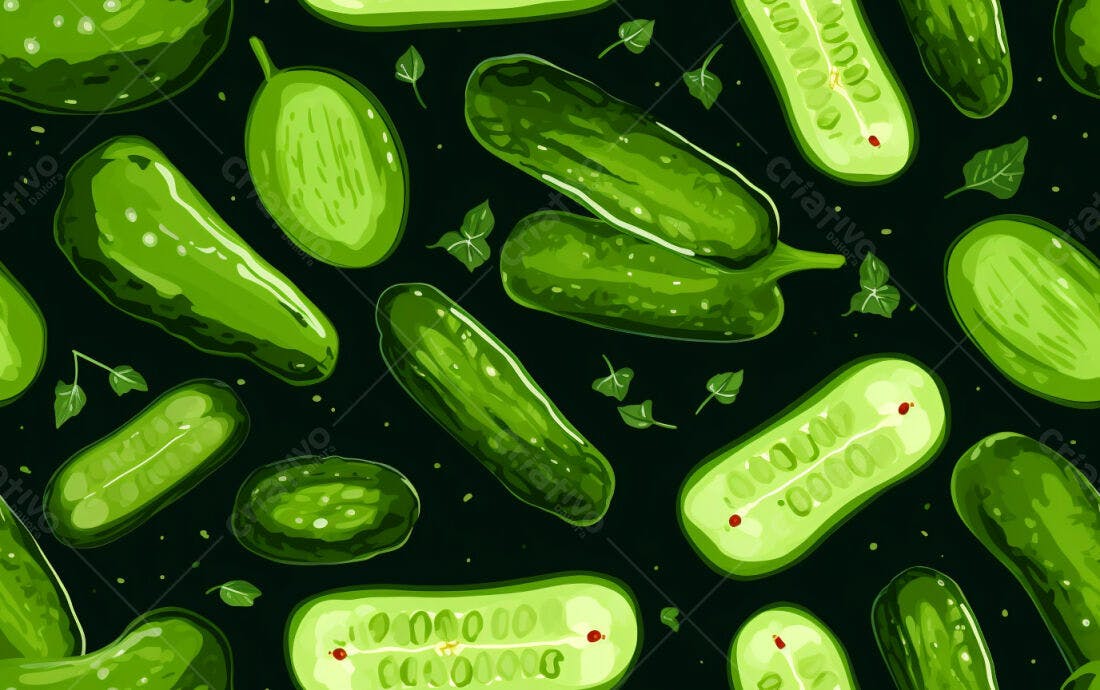 Textura Pepino Verde para Fundo