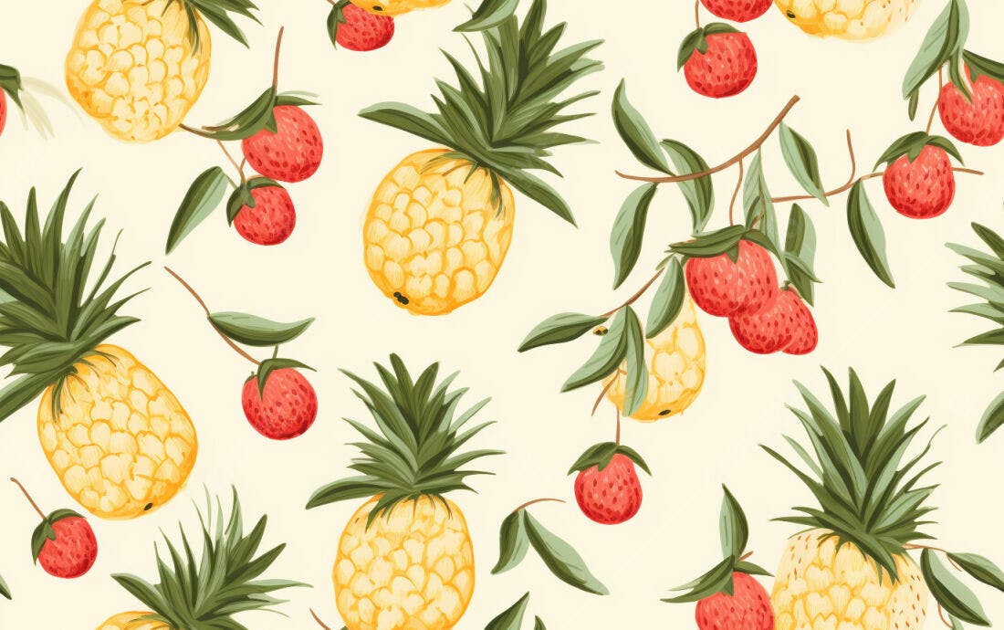 Textura Frutas Tropicais para Fundo