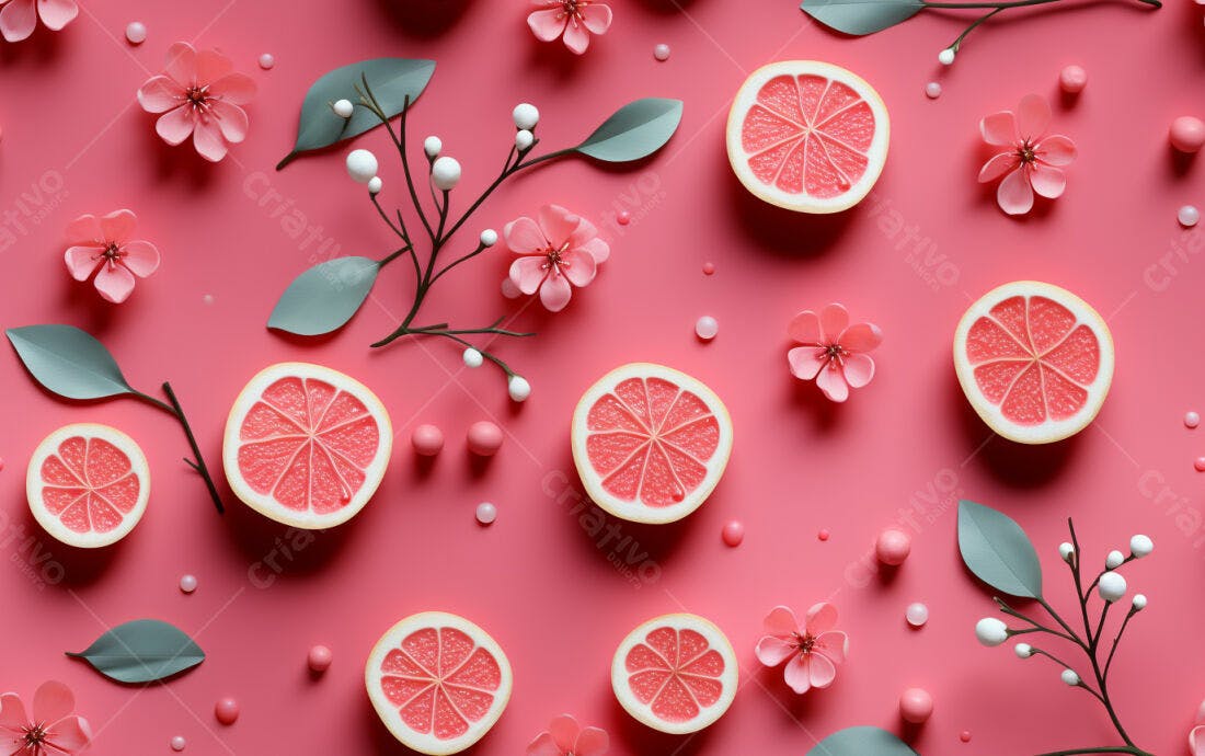 Textura frutas rosa para fundo romântico