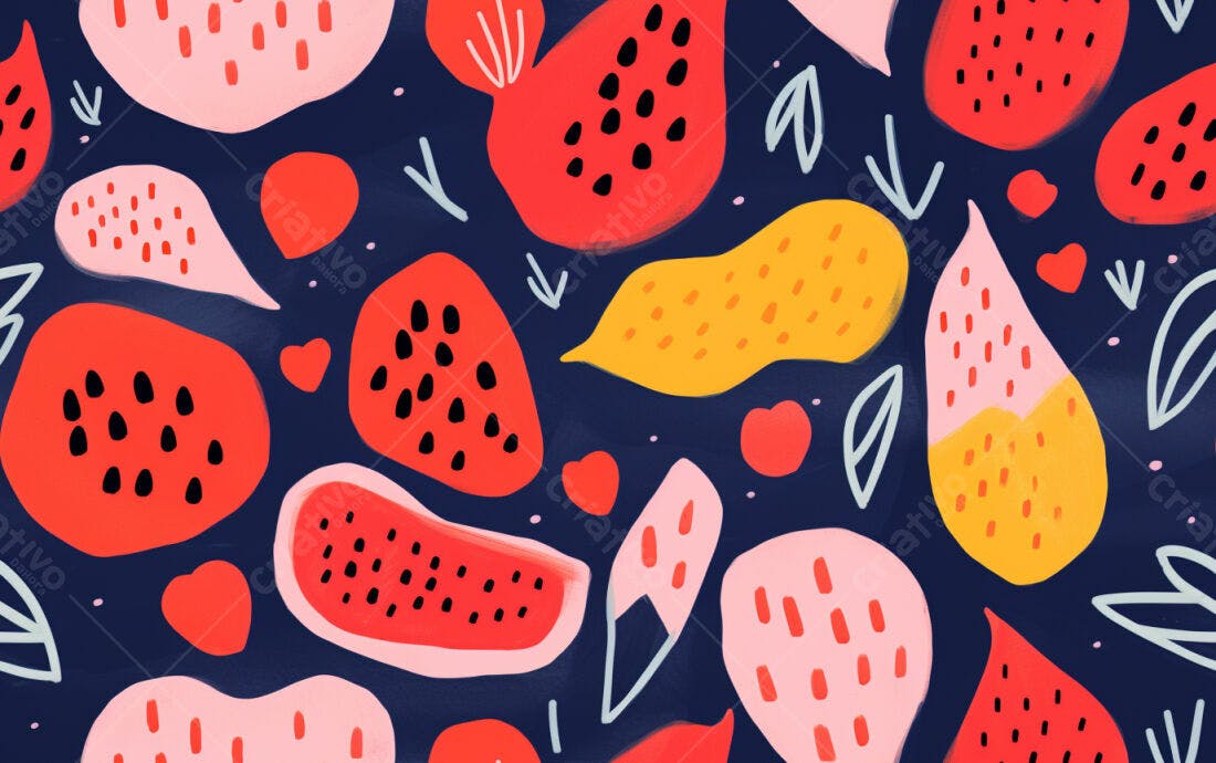 Textura Abstrata Frutas Vermelhas e Rosa para Fundo