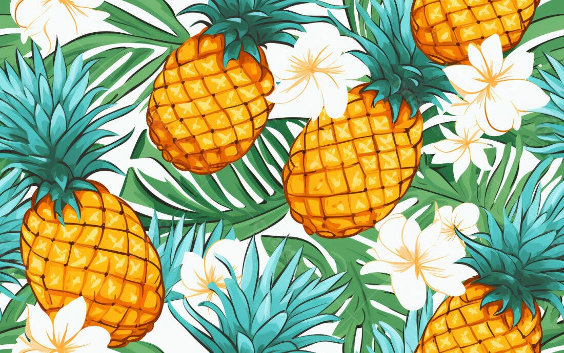 Textura abacaxi tropical para fundo