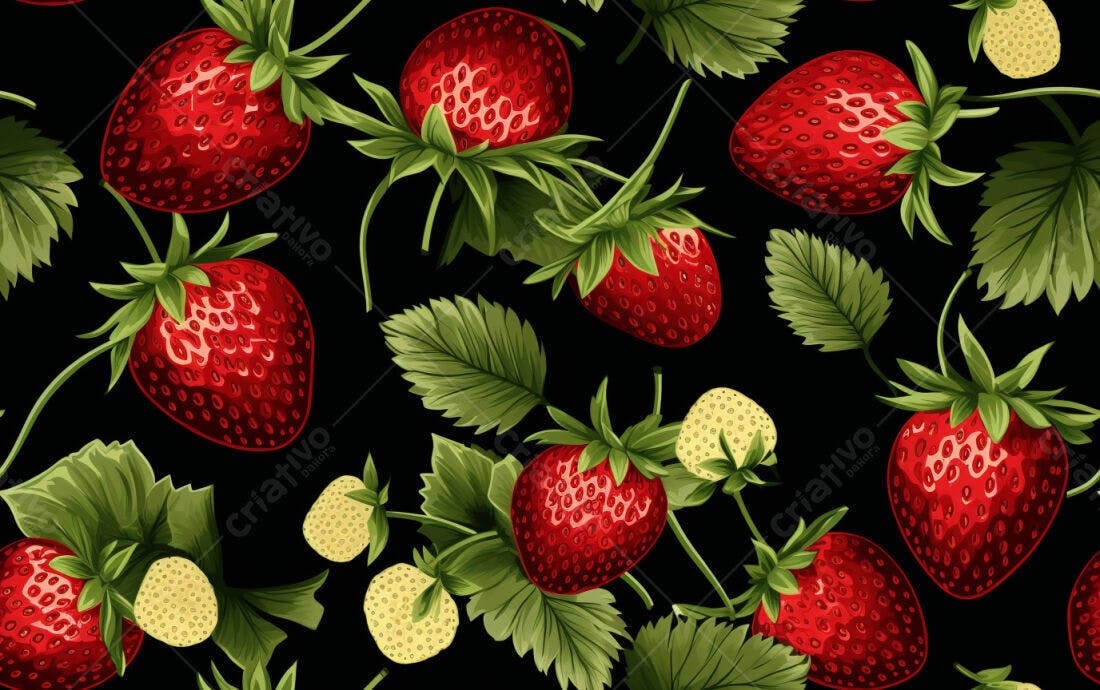 Textura Morango Vermelho para Papel de Parede