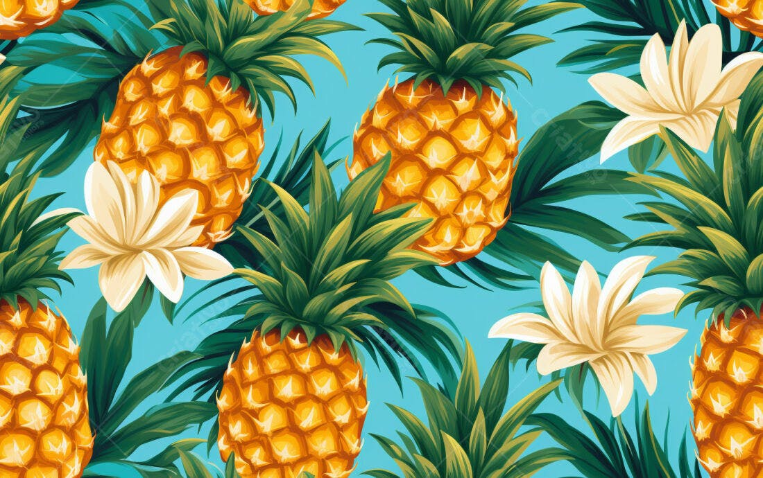 Textura abacaxi tropical para fundo