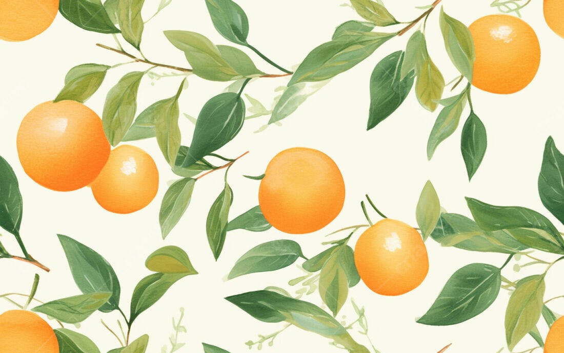 Textura Frutas Cítricas para Papel de Parede