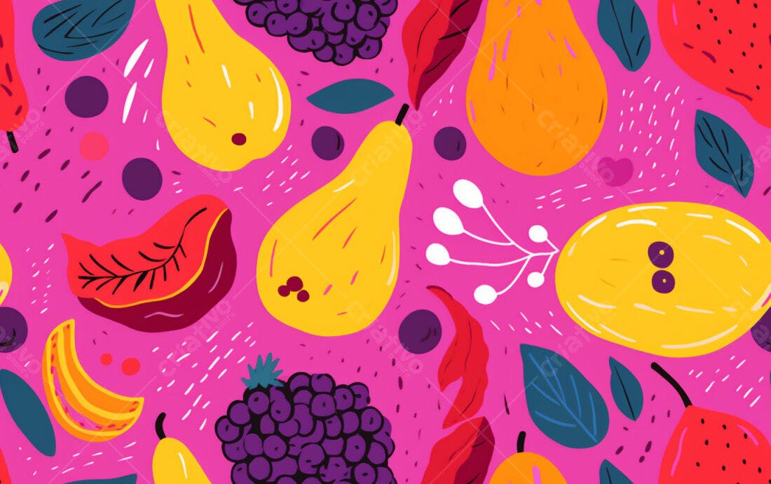 Textura Frutas vibrantes para fundo alegre
