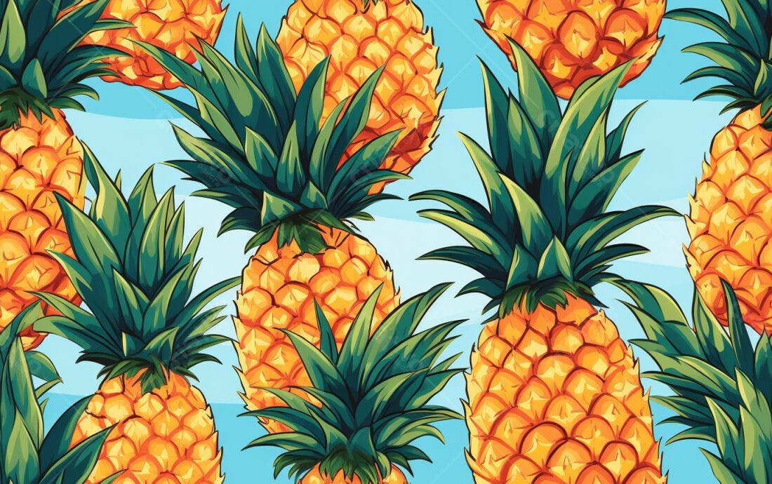 Textura Abacaxi Tropical para Fundo